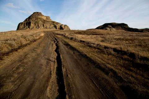 Badlands Canada Saskatchewan Stock Photos
