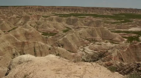 Badlands EW Pan Stock Footage 18003397