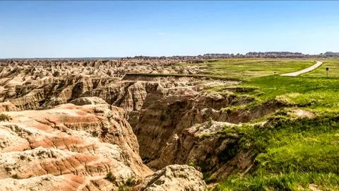 Badlands Landscape Stock Photos