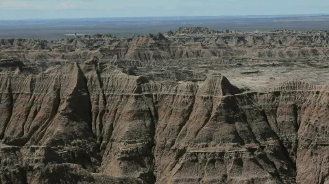 Badlands Mountains Stock Footage 731352