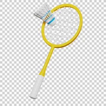 Badminton 3D icon Stock Illustration