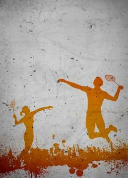 Badminton background Stock Illustration