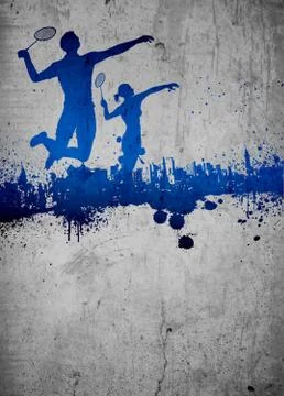 Badminton background Stock Illustration