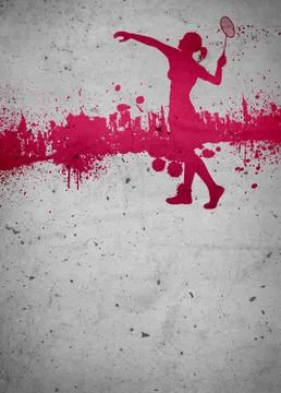 Badminton background Stock Illustration