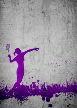 Badminton background Stock Illustration
