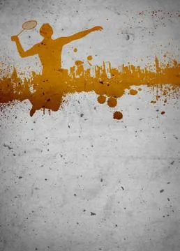 Badminton background Stock Illustration