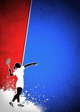 Badminton background Stock Illustration