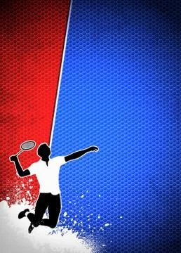 Badminton background Stock Illustration