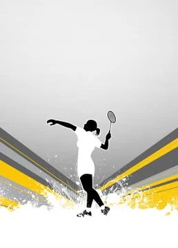 Badminton background Stock Illustration