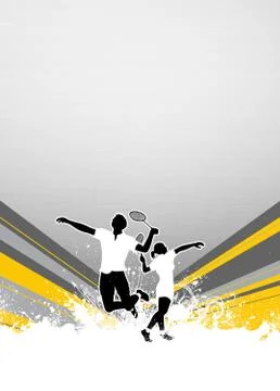 Badminton background Stock Illustration