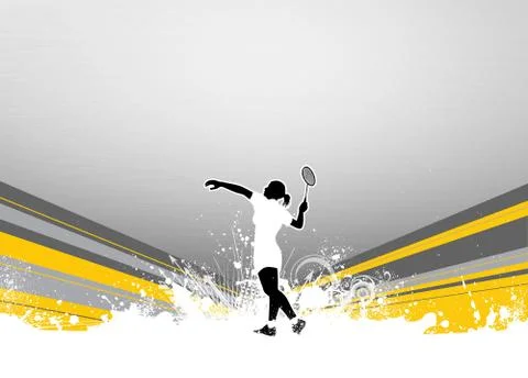 Badminton background Stock Illustration