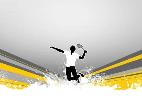 Badminton background Stock Illustration