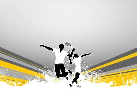 Badminton background Stock Illustration
