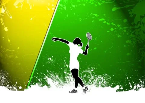 Badminton background Stock Illustration