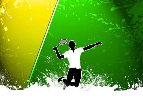 Badminton background Stock Illustration