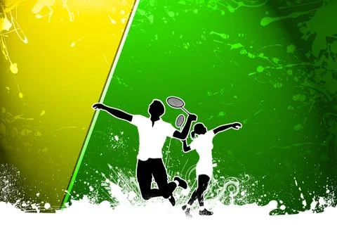 Badminton background Stock Illustration