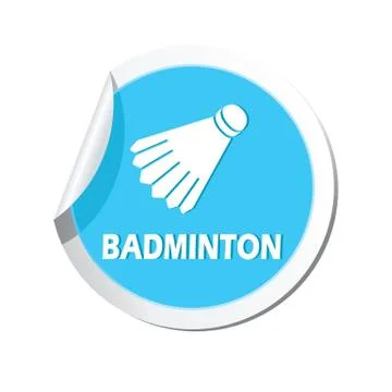 Badminton BLUE LABEL Stock Illustration