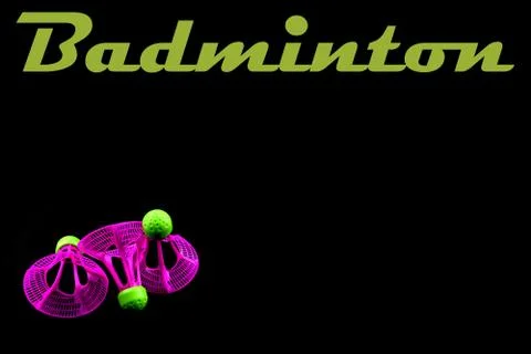 Badminton flyer layout. shuttlecock Stock Illustration