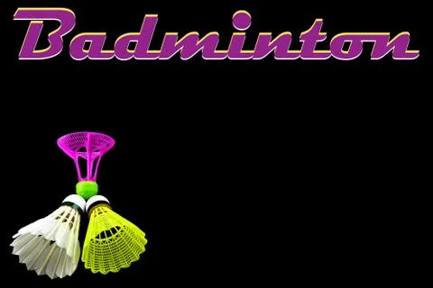 Badminton flyer layout. shuttlecock Stock Illustration