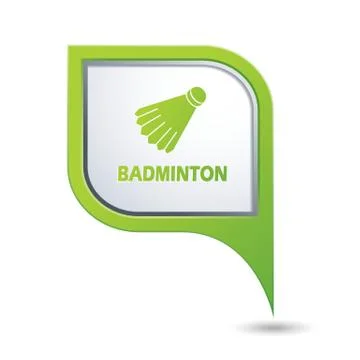 Badminton GREEN pointer Stock Illustration