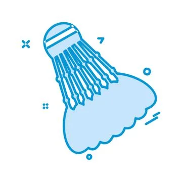 Badminton icon design vector Stock Illustration