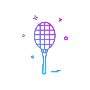 Badminton icon design vector Stock Illustration