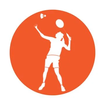 Badminton icon Stock Illustration