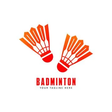Badminton icon logo vector illustration Stock Illustration