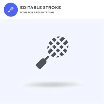 Badminton icon vector, filled flat sign, solid pictogram isolated on white, logo 스톡 일러스트