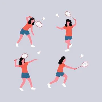 Badminton Stock Illustration