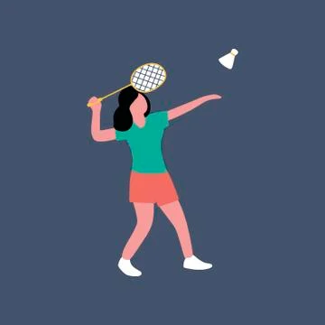 Badminton Stock Illustration