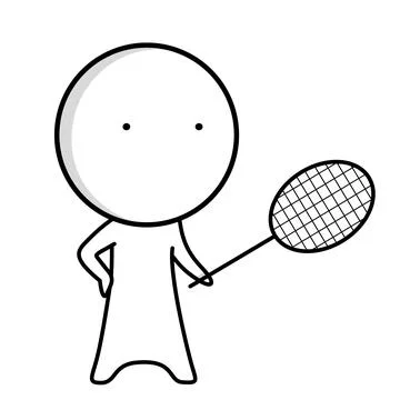 Badminton Stock Illustration