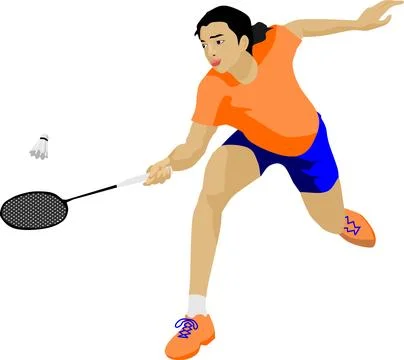 Badminton Stock Illustration