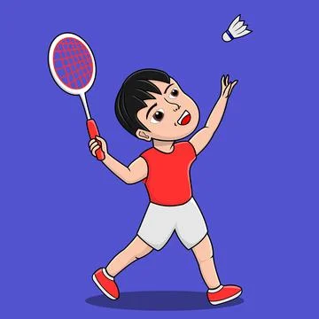 Badminton ilustration vector Stock Illustration