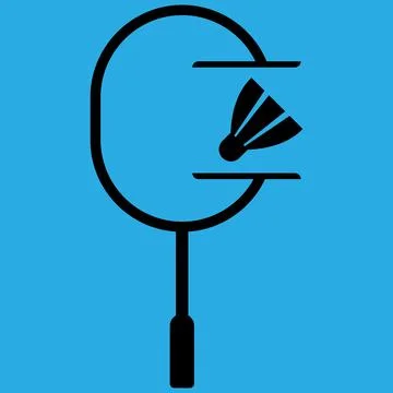 Badminton logo vector illustration design Stock Illustration