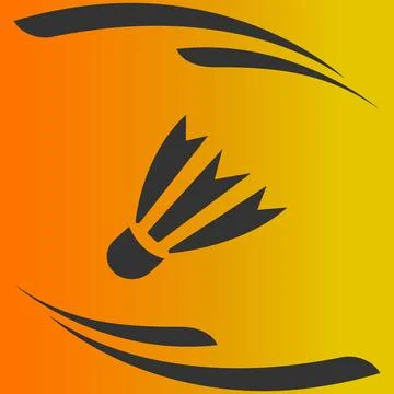Badminton logo vector illustration design Stock Illustration