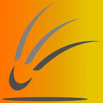 Badminton logo vector illustration design Stock Illustration