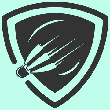 Badminton logo vector illustration design Stock-Illustration
