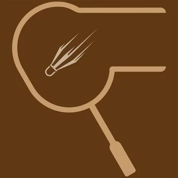 Badminton logo vector illustration design Stock Illustration