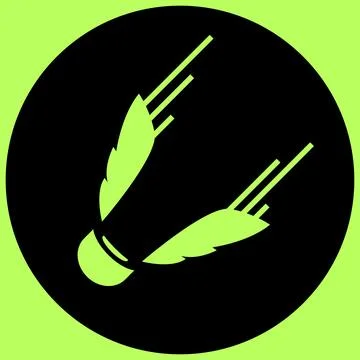 Badminton logo vector illustration design Stock Illustration