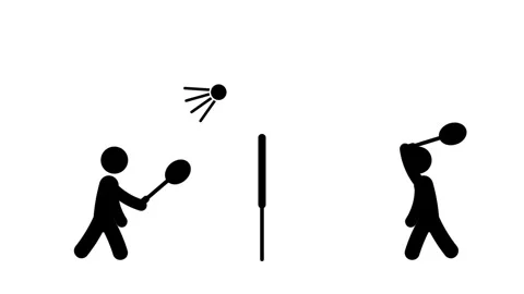 Badminton Match Stock Footage 335679415