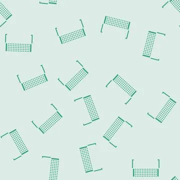 Badminton net glyph seamless pattern Illustrazione stock