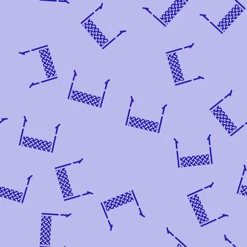 Badminton net glyph vector seamless pattern Stock Illustration