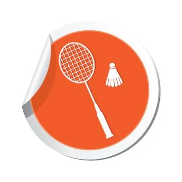 Badminton ORANGE LABEL Illustrazione stock