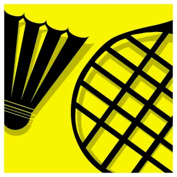 Badminton pictogram Stock Illustration