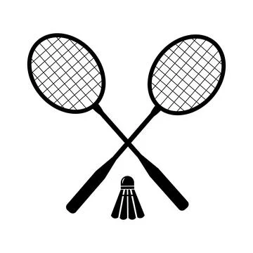 Badminton racket icon Illustrazione stock