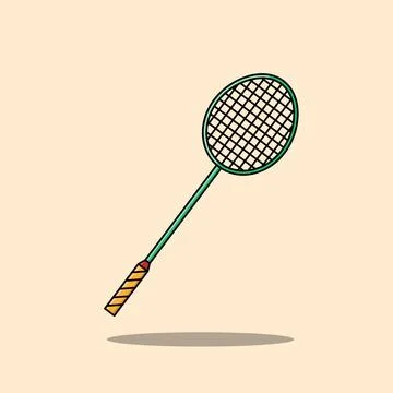 Badminton Racket Stock Illustration