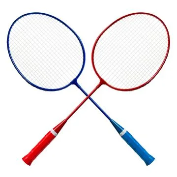 Badminton racket isolated Stock Photos