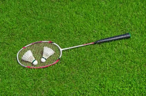 Badminton racket Stock Photos