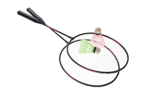 Badminton rackets Stock-Fotos